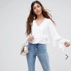 ASOS Blouse with Ruffle Sleeve